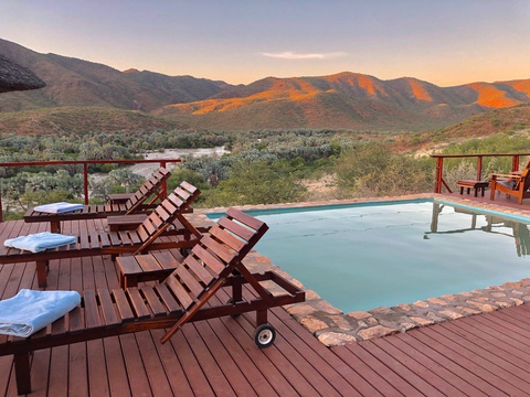 Kapika Waterfall Lodge/Epupa Lodge, Namibia - Pool deck